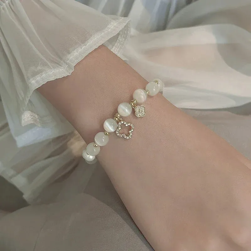 White Opal Bracelet