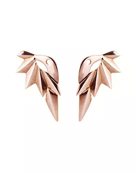 Wing Reverse Earring, Rose Gold