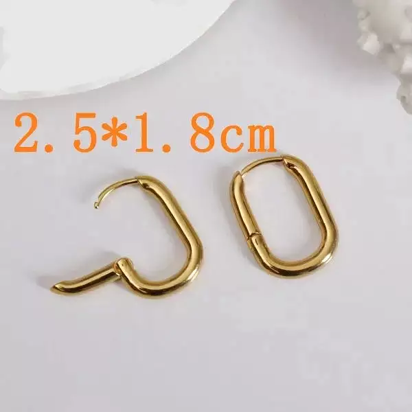 Women Exquisite Square Earrings Gold Color Circle Hoop Geometric Earrings for Girls Luxury 2022 New Fashion Pendients Jewelry