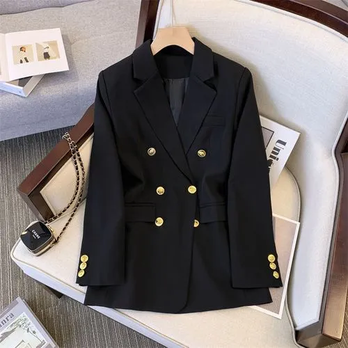 Women's Coat Long Sleeve Blazers Business Classic Style Solid Color