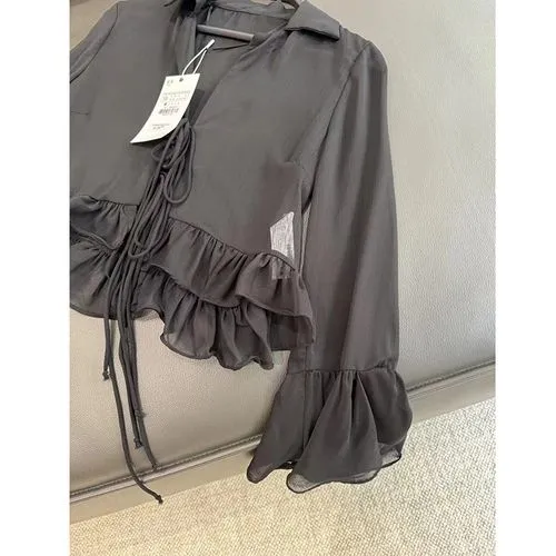 Women's Coat Long Sleeve Blouses Elegant Streetwear Solid Color