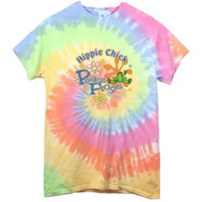 Women's Hippie Chick Frog Spiral Tie-Dye S/S T-Shirt - 10343